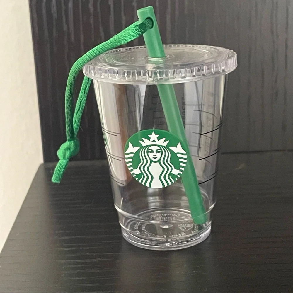 $8 SALE Starbucks Holiday 2014 Clear Cup Ornament Vintage Collectible Christmas